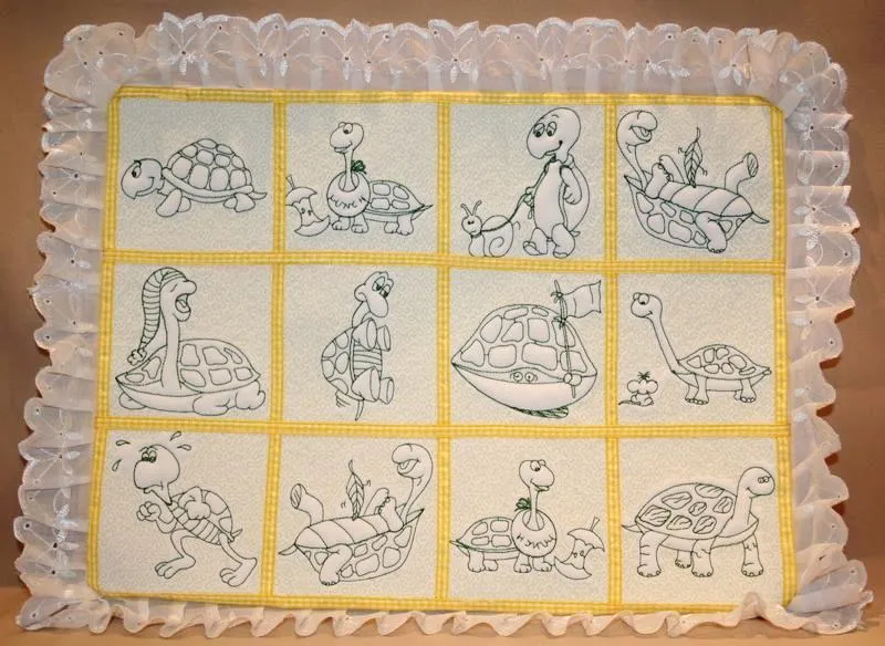 Trapunto Turtle Time Combo