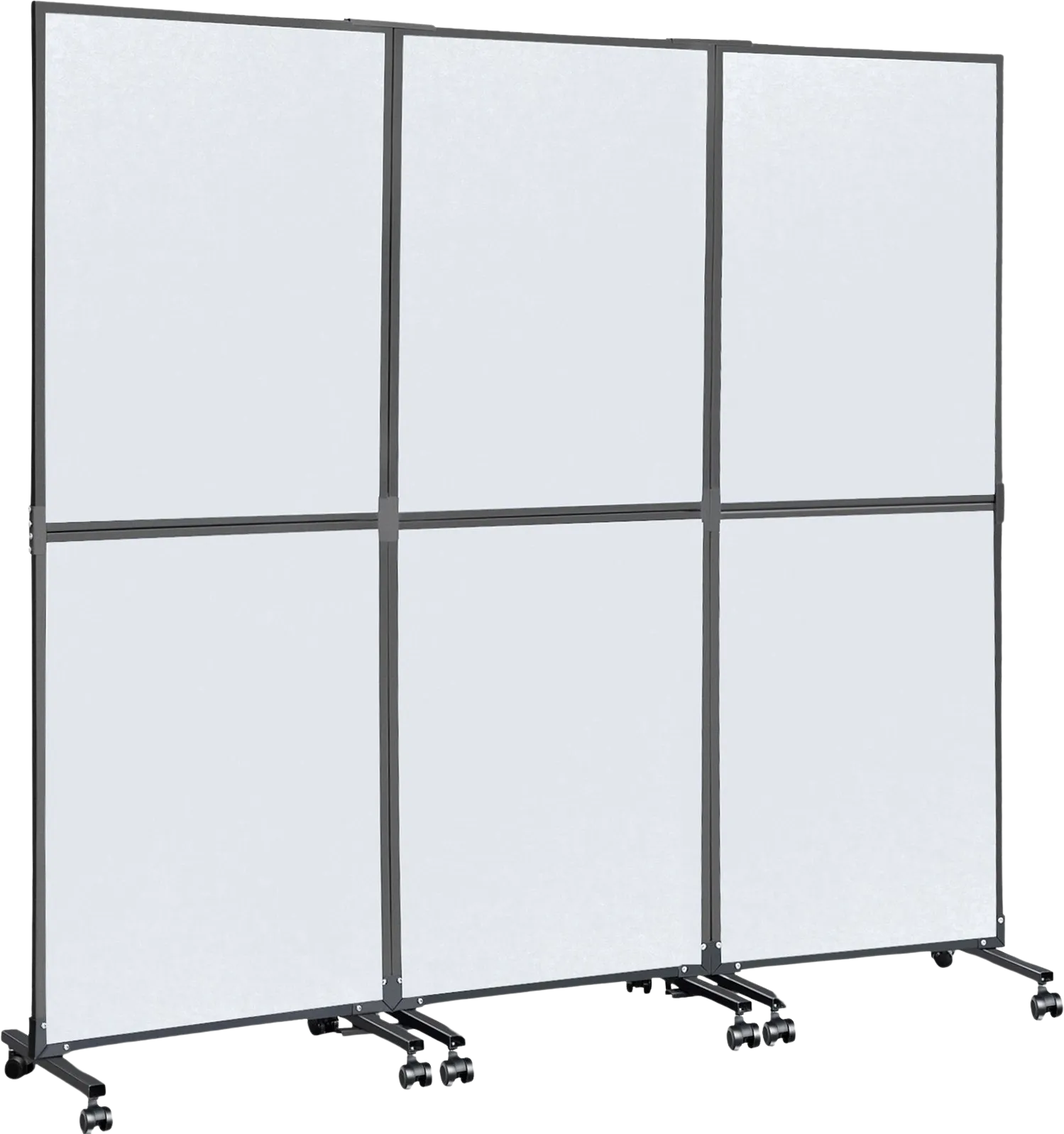 Vevor Acoustic Room Divider 72" x 66" 3-Pack Polyester and Steel Noise-Reducing Panel New