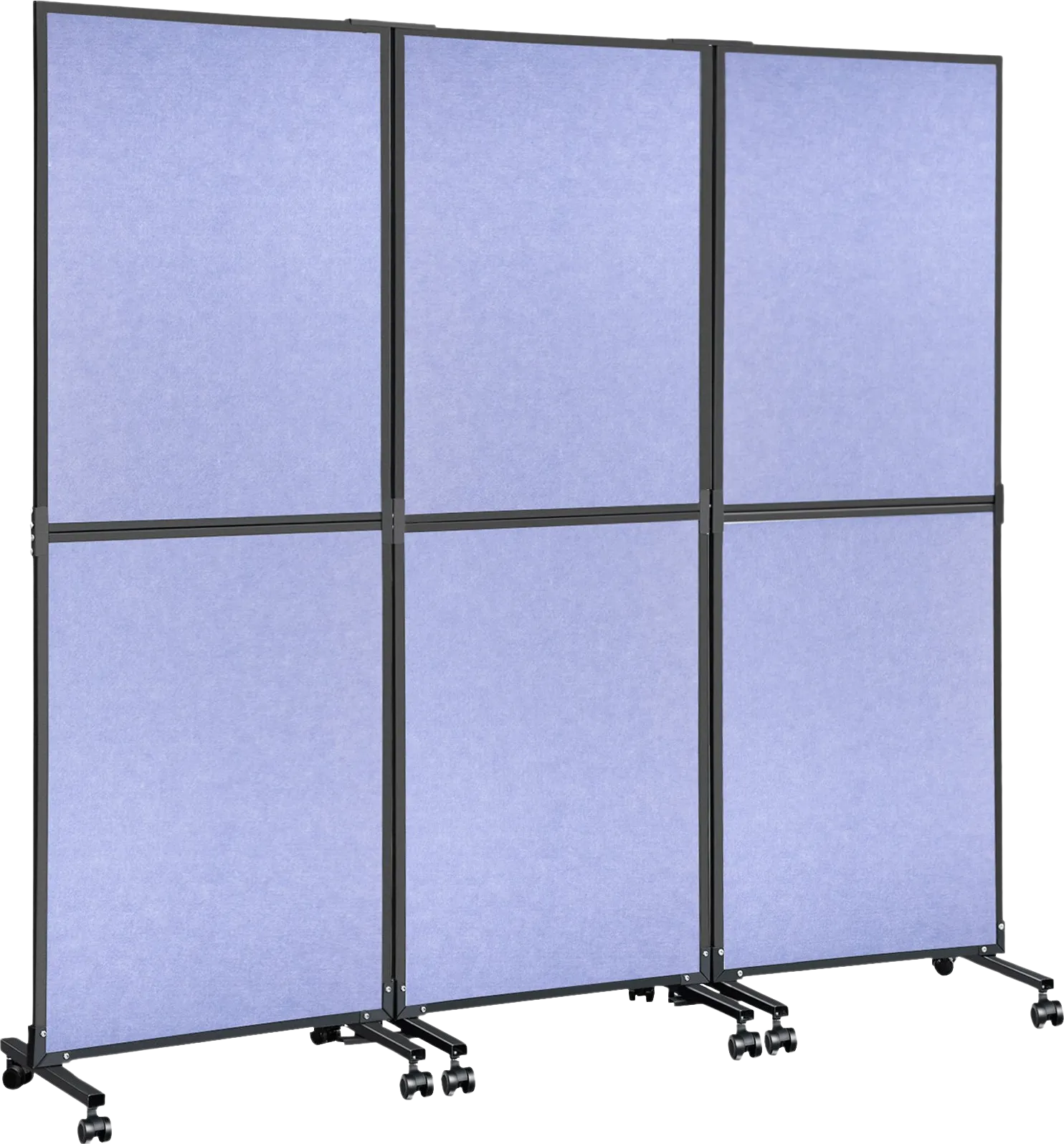 Vevor Acoustic Room Divider 72" x 66" 3-Pack Polyester and Steel Noise-Reducing Panel New