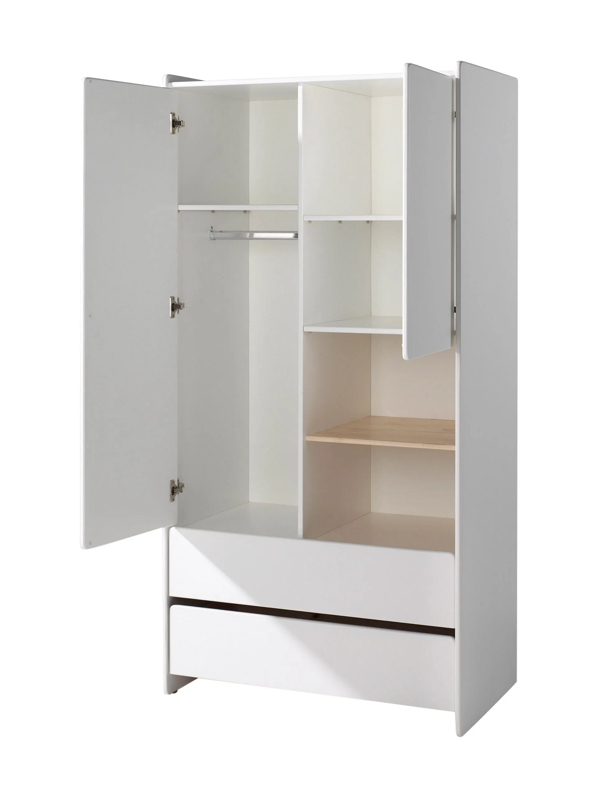 Vipack Kiddy 2-Door Wardrobe White
