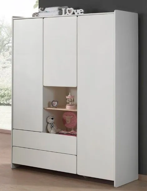 Vipack Kiddy 3-Door Wardrobe