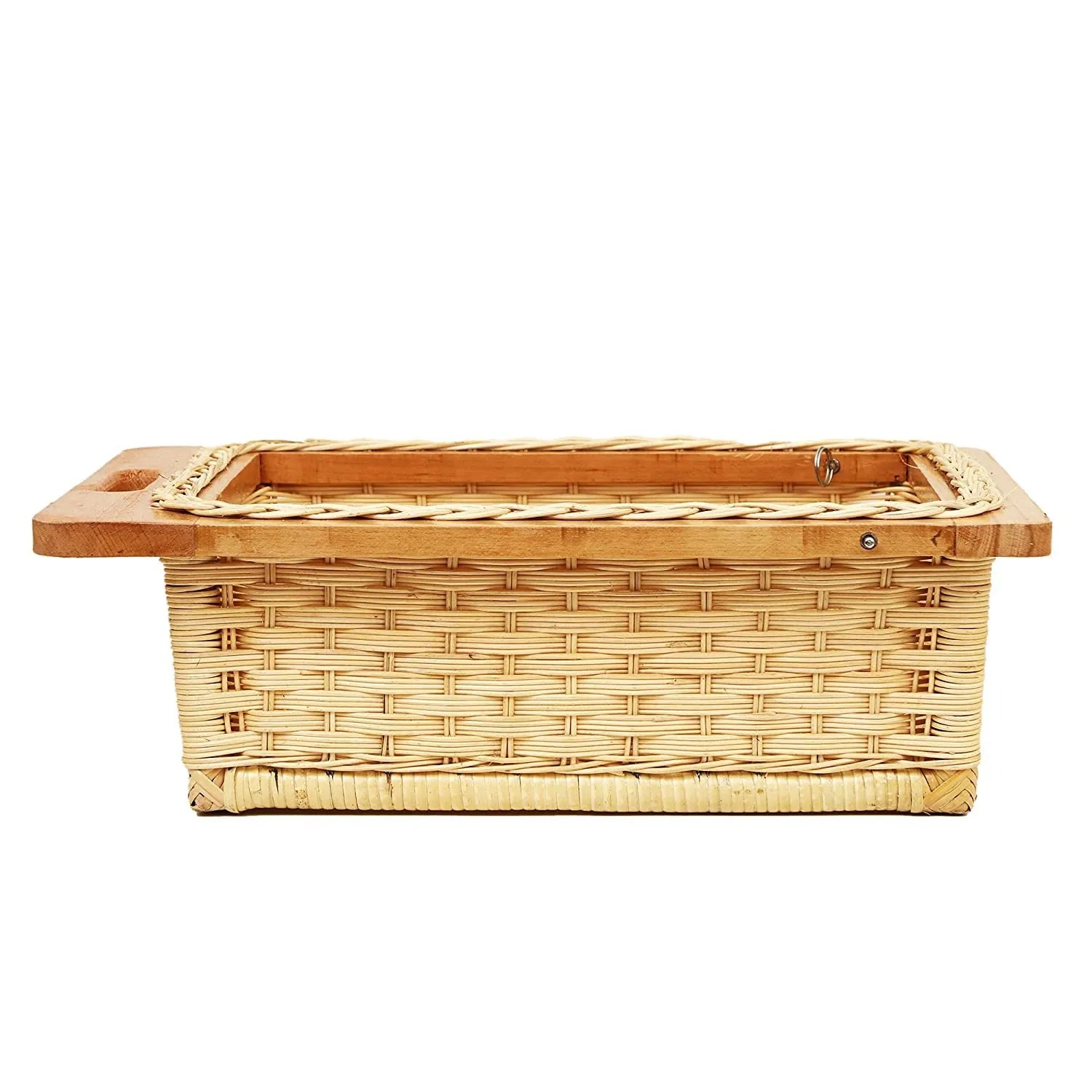Wicker Basket for Modular Kitchen | Cane Basket 18 x 18 x 8 - Selvi