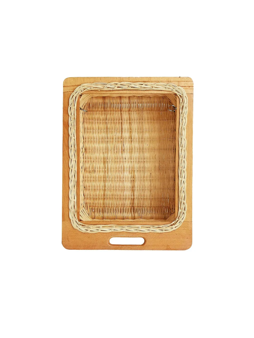Wicker Basket for Modular Kitchen | Cane Basket 18 x 18 x 8 - Selvi