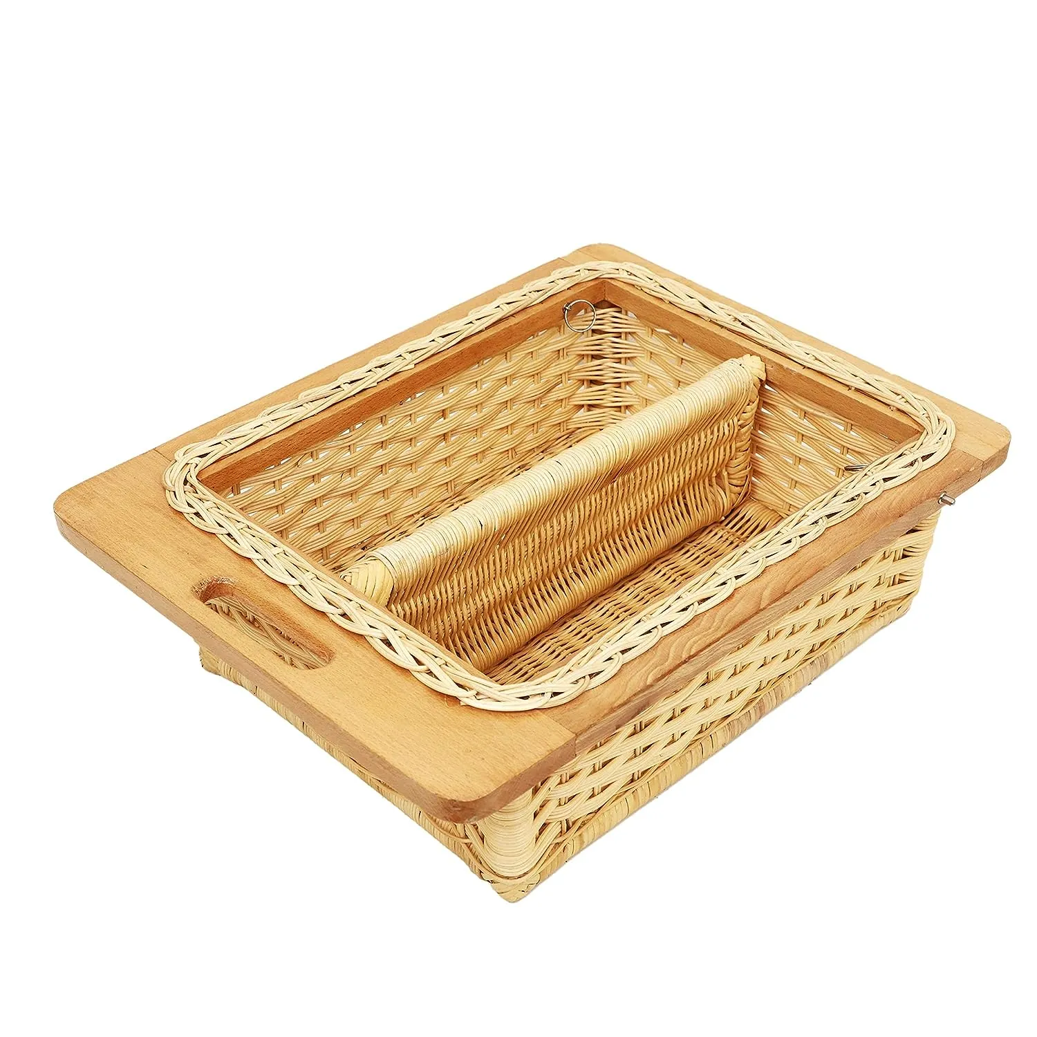 Wicker Basket for Modular Kitchen | Cane Basket 18 x 18 x 8 - Selvi