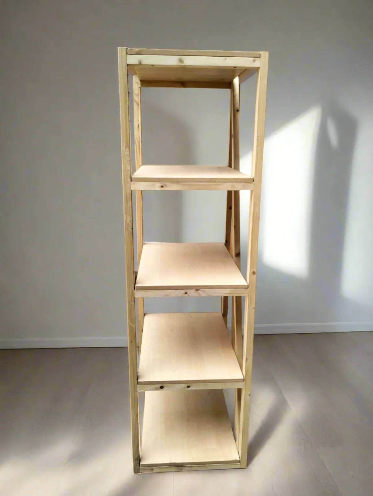 Wooden Kitchen Shelf Floor Standing Multi-Layer Foldable Kitchen Rack Organizer