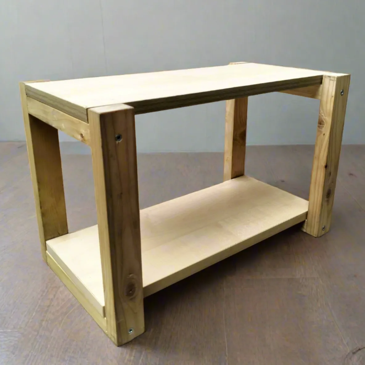 Wooden Kitchen Shelf Floor Standing Multi-Layer Foldable Kitchen Rack Organizer
