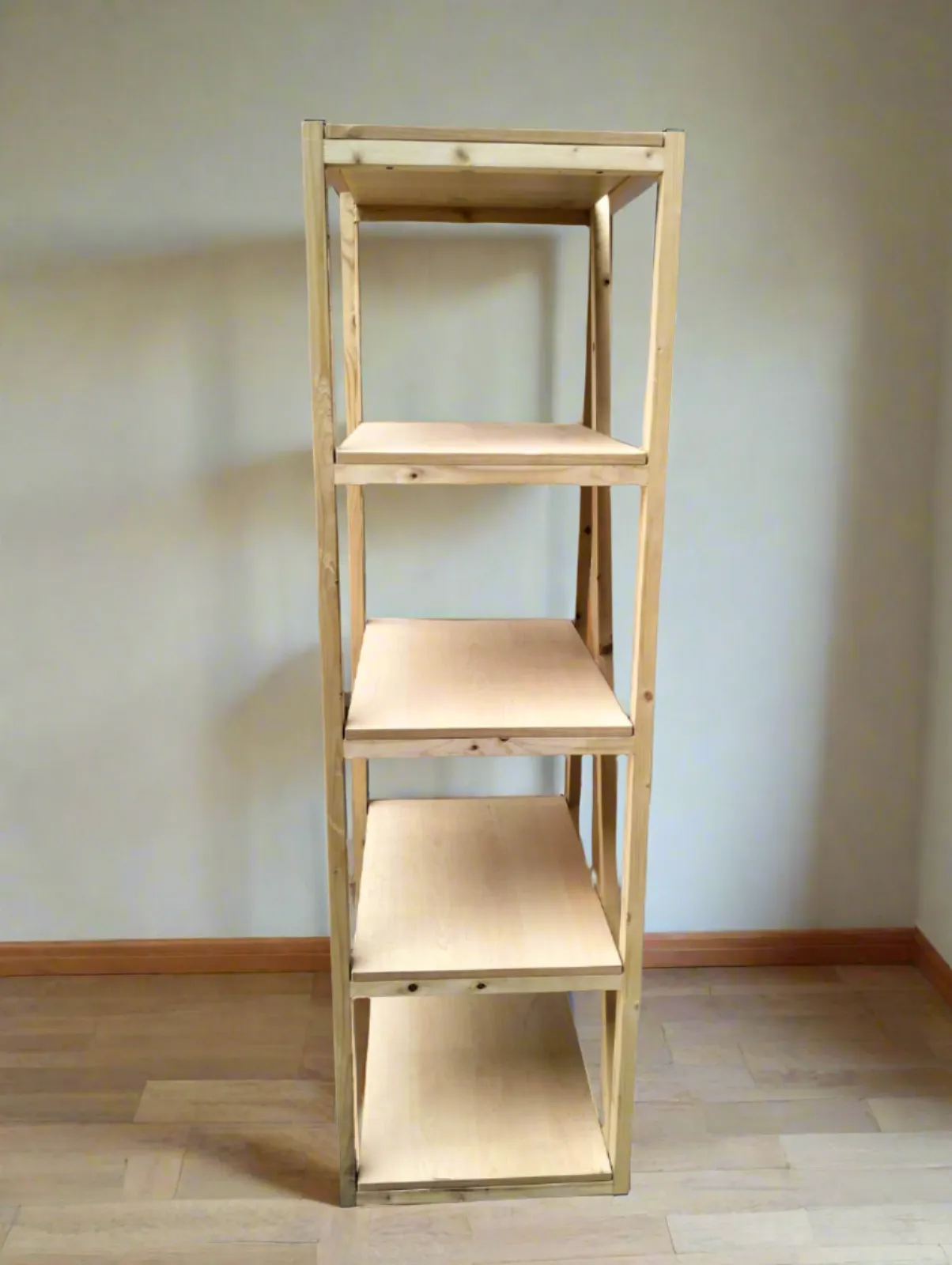 Wooden Kitchen Shelf Floor Standing Multi-Layer Foldable Kitchen Rack Organizer